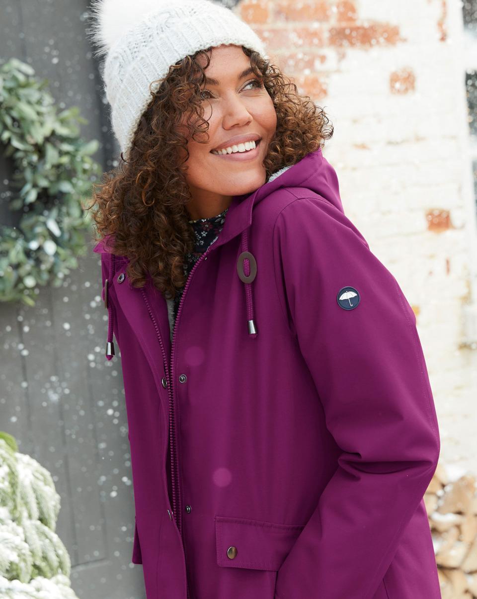 Women Cotton Traders Floral Coats & Jackets Buy All-Weather Fleece Lined Waterproof Coat - 3