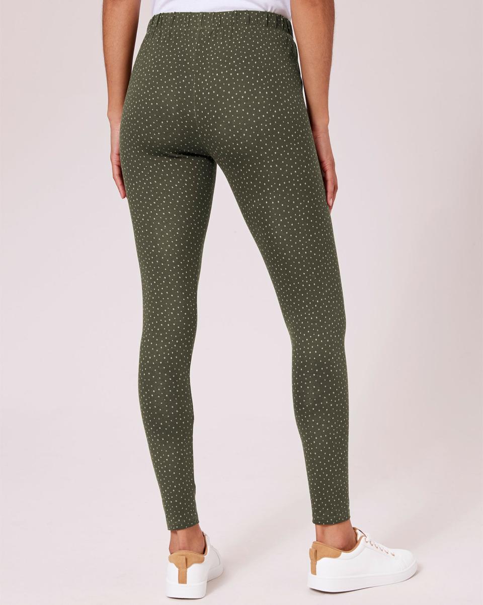 Alpine Green Women Cotton Traders 2 Pack Essential Leggings Trousers Sale - 2