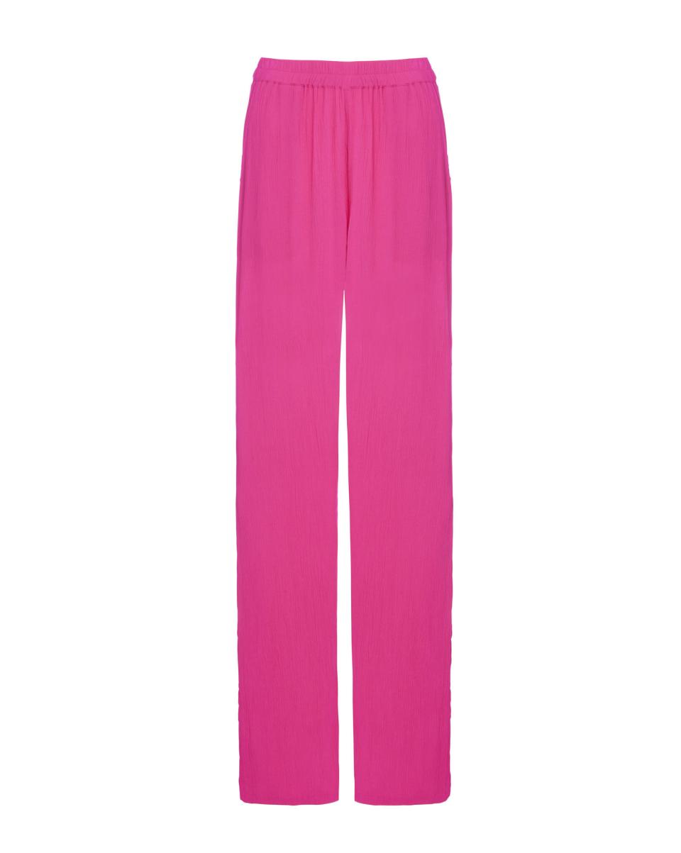 Crinkle Trousers Cotton Traders Women Trousers Fuchsia Modern - 2