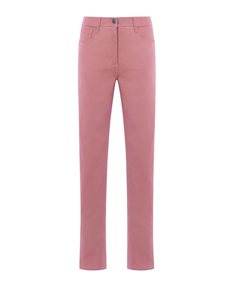Cotton Traders Wild Rose Women Massive Discount Jean-Genie Slim Straight Leg Stretch Trousers Trousers - 2
