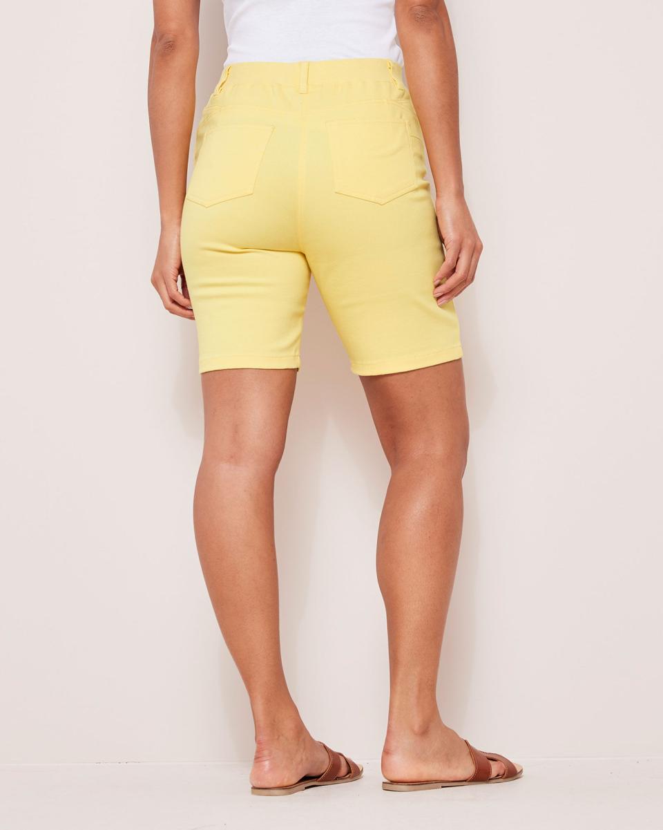 Soft Lemon Magic Comfort Shorts Cotton Traders Wholesome Shorts Women - 2