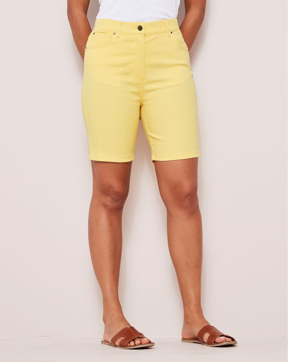 Soft Lemon Magic Comfort Shorts Cotton Traders Wholesome Shorts Women
