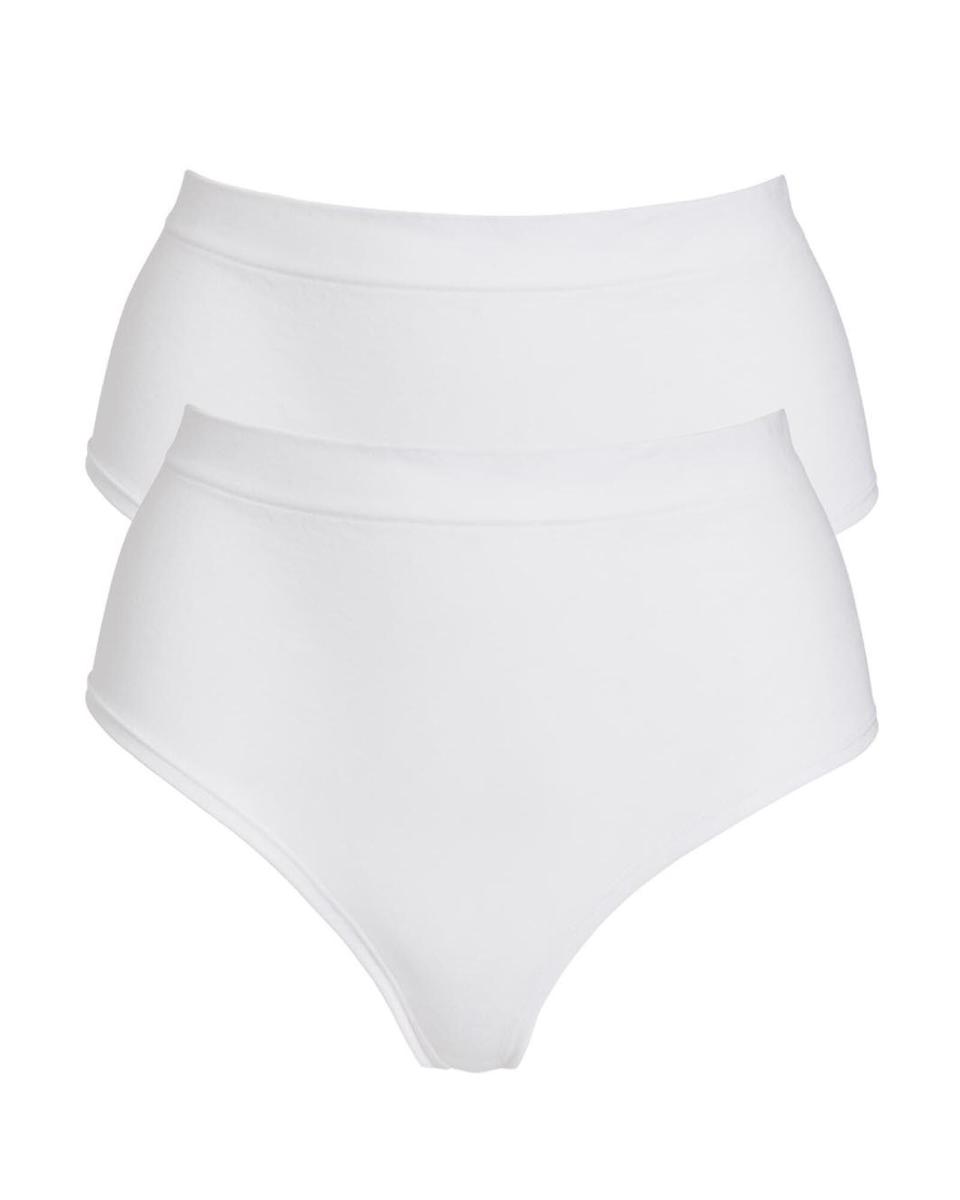 Women Knickers Cotton Traders White 2 Pack Seam Free Knickers Accessible - 1