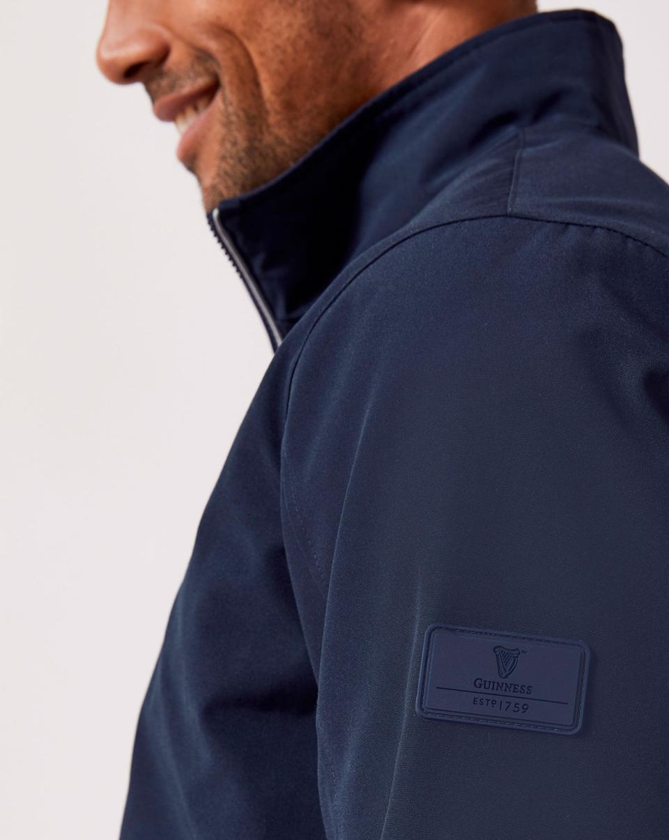 Navy Secure Men Guinness™ Showerproof Jacket Cotton Traders Coats & Jackets - 2