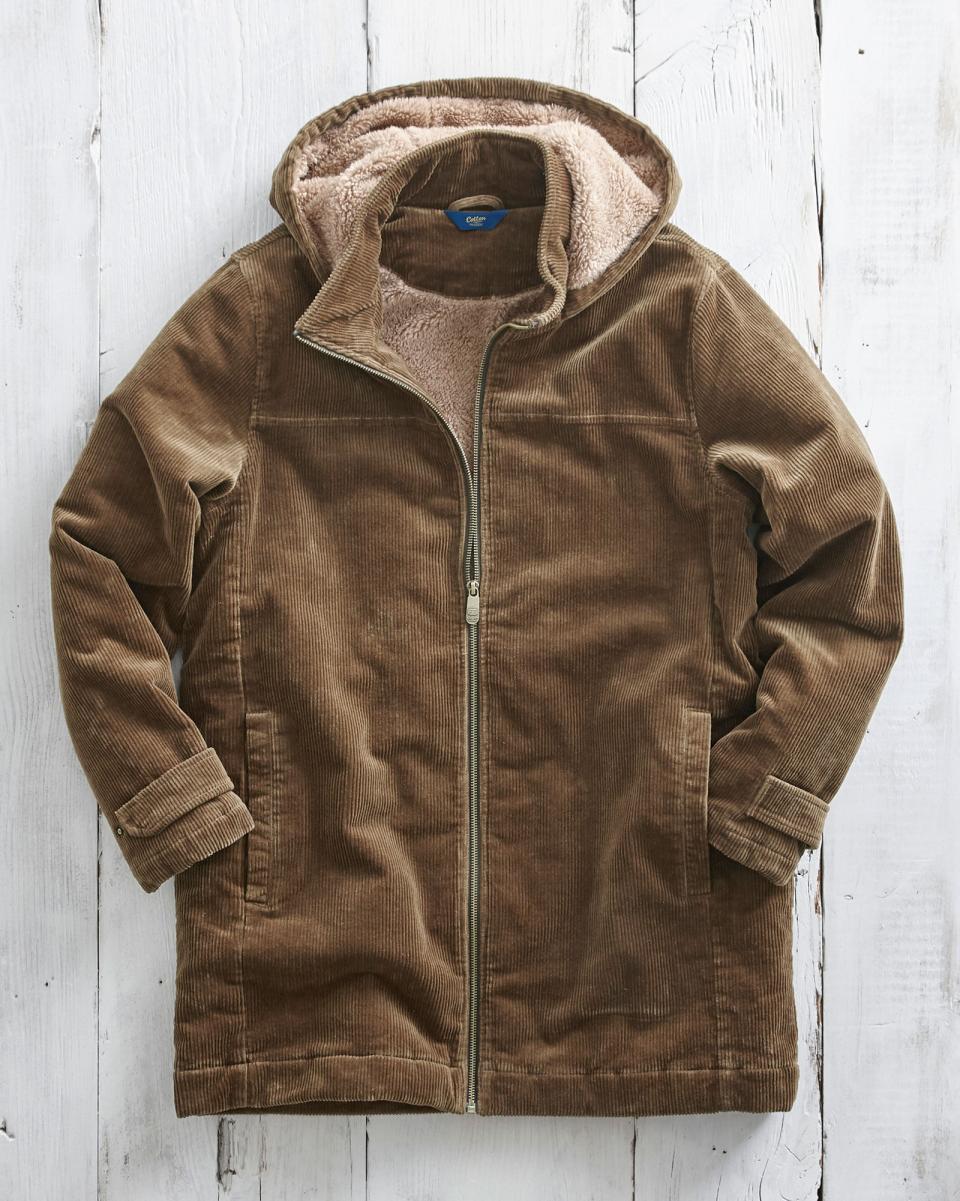 Cotton Traders Men Coats & Jackets Ergonomic Cord Fleece Lined Coat - 3