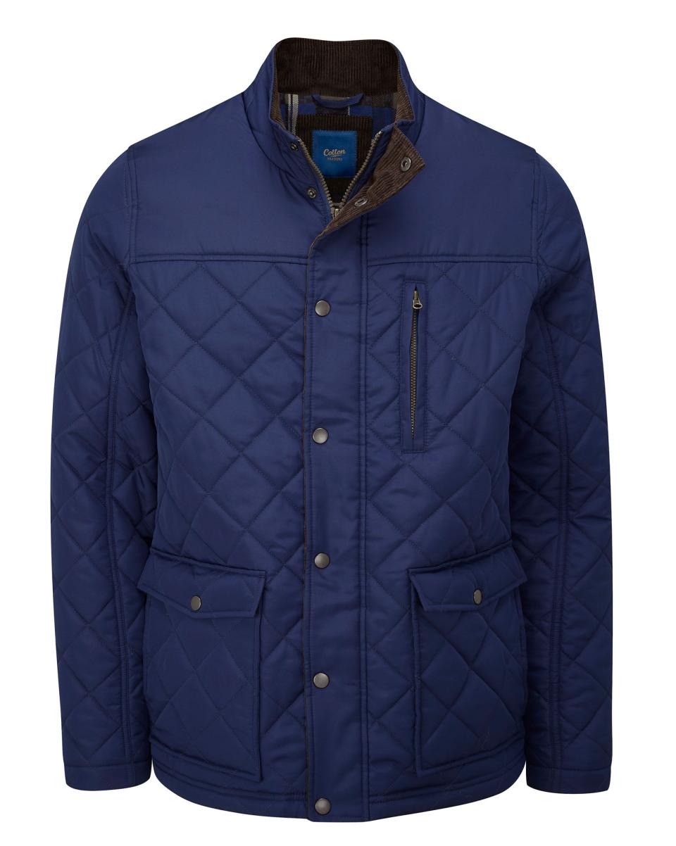 Deep Blue Low Cost Coats & Jackets Cotton Traders Quilted Jacket Men - 2