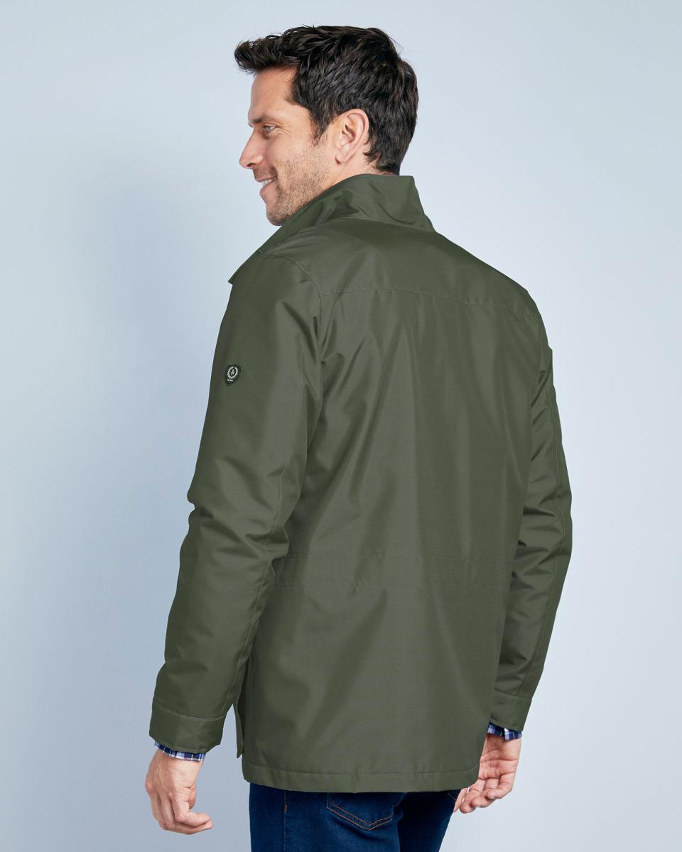 Cotton Traders Coats & Jackets Men Khaki Fleece Lined Waterproof Jacket Affordable - 1