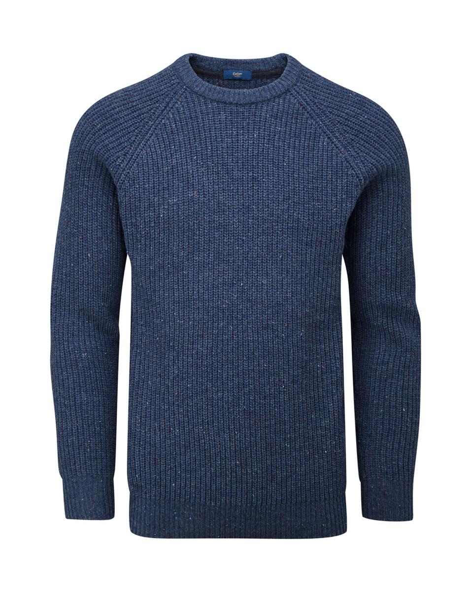 Must-Go Prices Blue Frost Supersoft Crew Neck Jumper Knitwear Men Cotton Traders - 3
