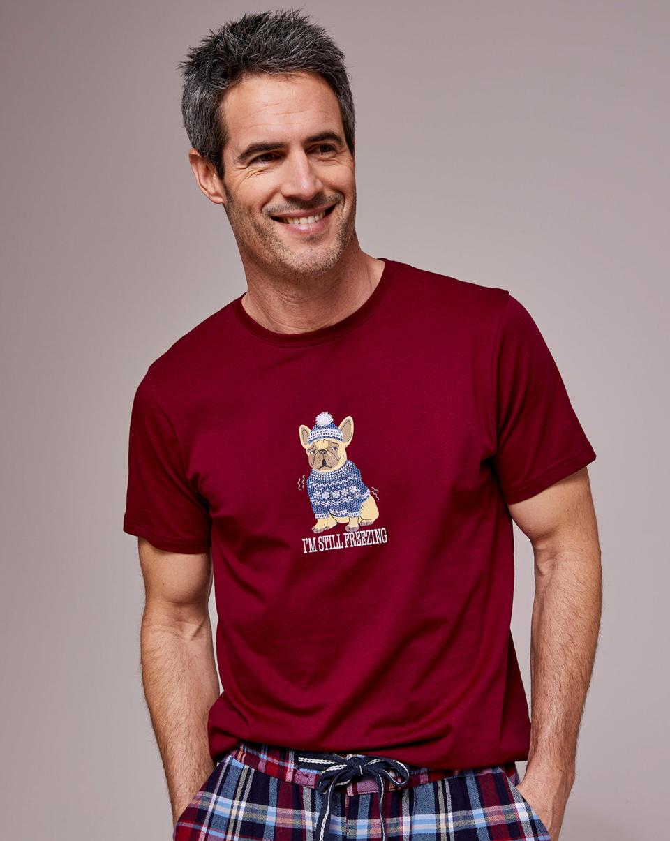 Printed T-Shirt Tops & T-Shirts User-Friendly Men Red Cotton Traders