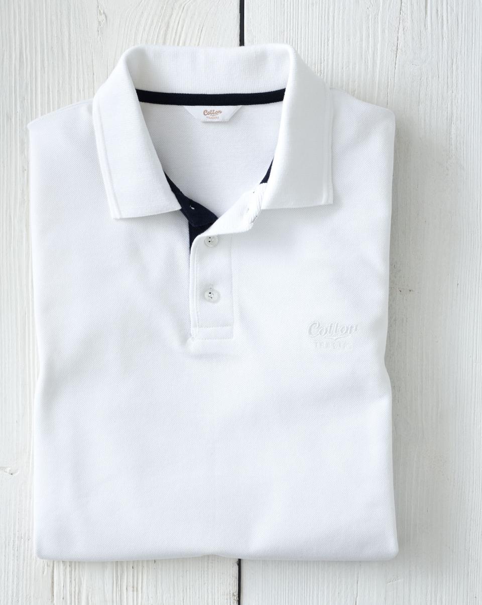 Cotton Traders Men Tops & T-Shirts Short Sleeve Polo Shirt Modern - 2