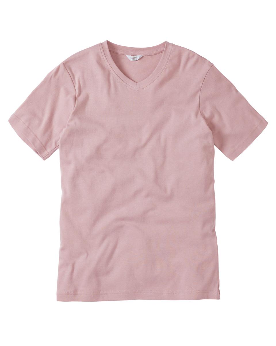 Bargain Cotton Traders Men Short Sleeve V-Neck Base Layer Tops & T-Shirts - 1