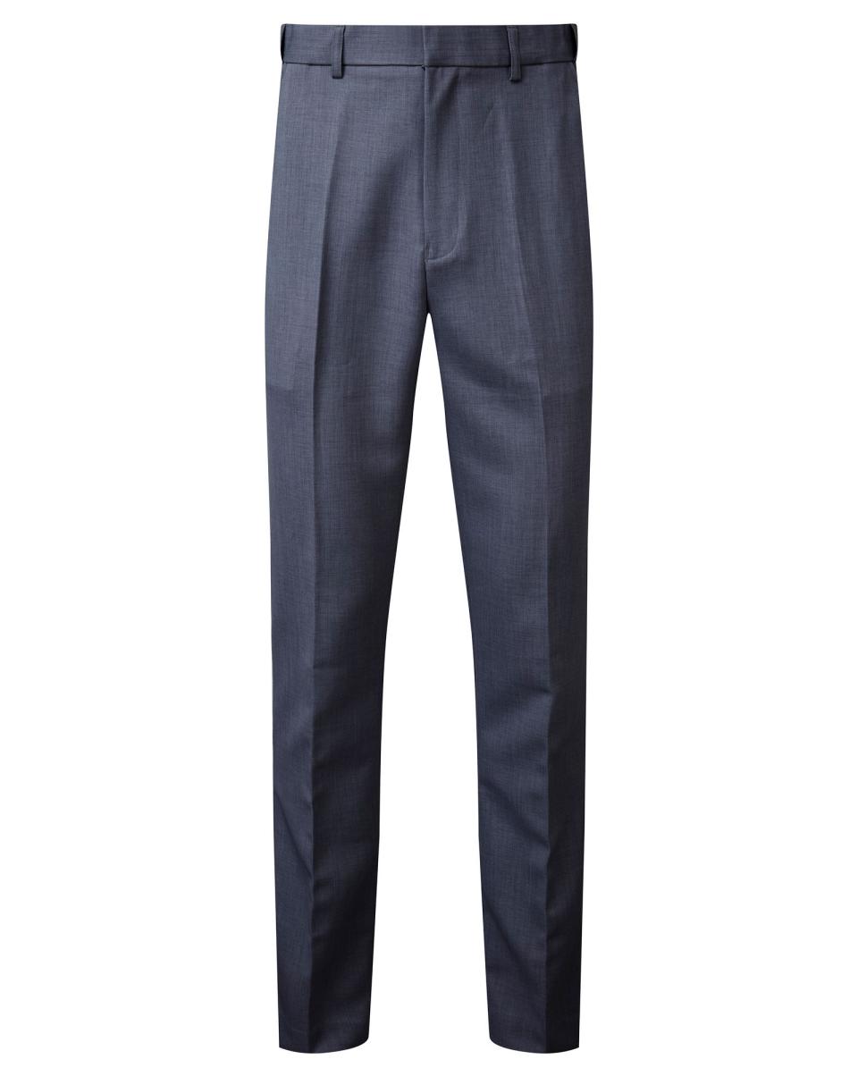 Trousers Navy Vivid Cotton Traders Men Flat Front Supreme Trousers - 3