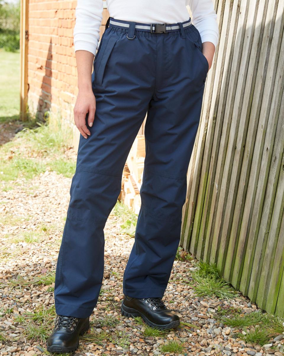 Trousers Secure Men Waterproof Fleece Lined Trousers Cotton Traders - 1