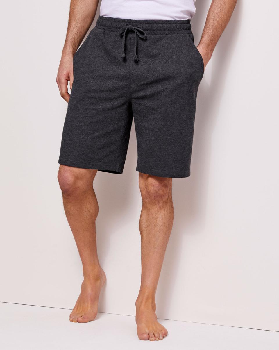 Black Shorts Men 2 Pack Loungewear Shorts Sale Cotton Traders - 1