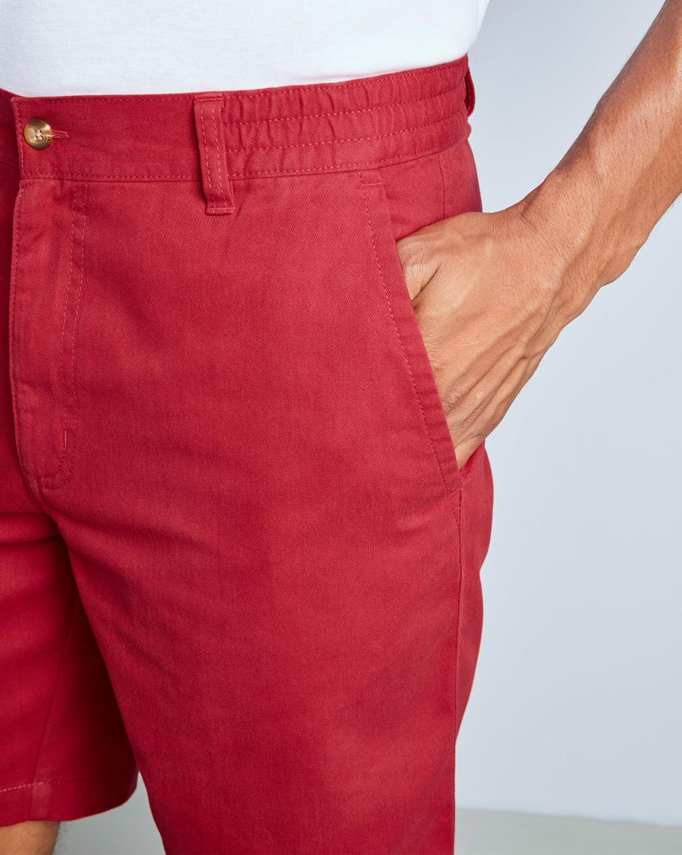 Discount Extravaganza Men Shorts Cotton Traders Tomato Flat Front Comfort Shorts - 2