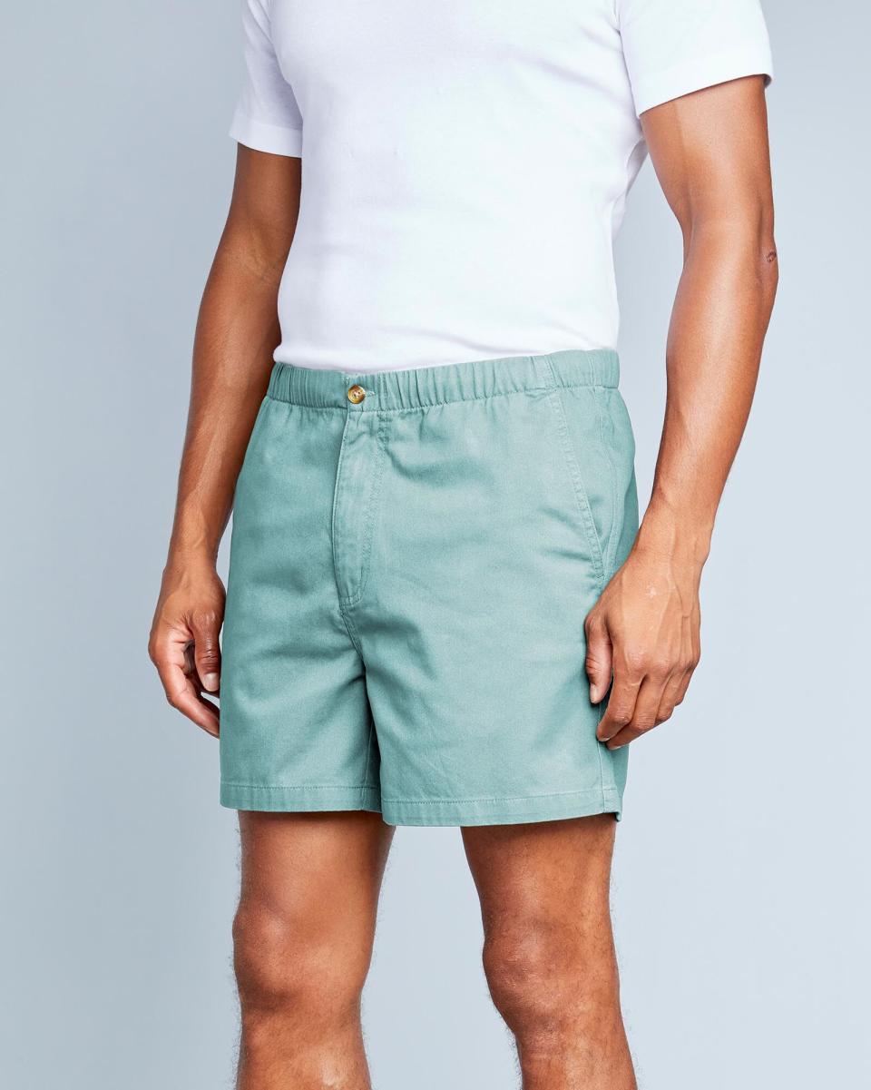 Dusky Aqua Timeless Sports & Leisure Rugby Comfort Shorts Cotton Traders Men