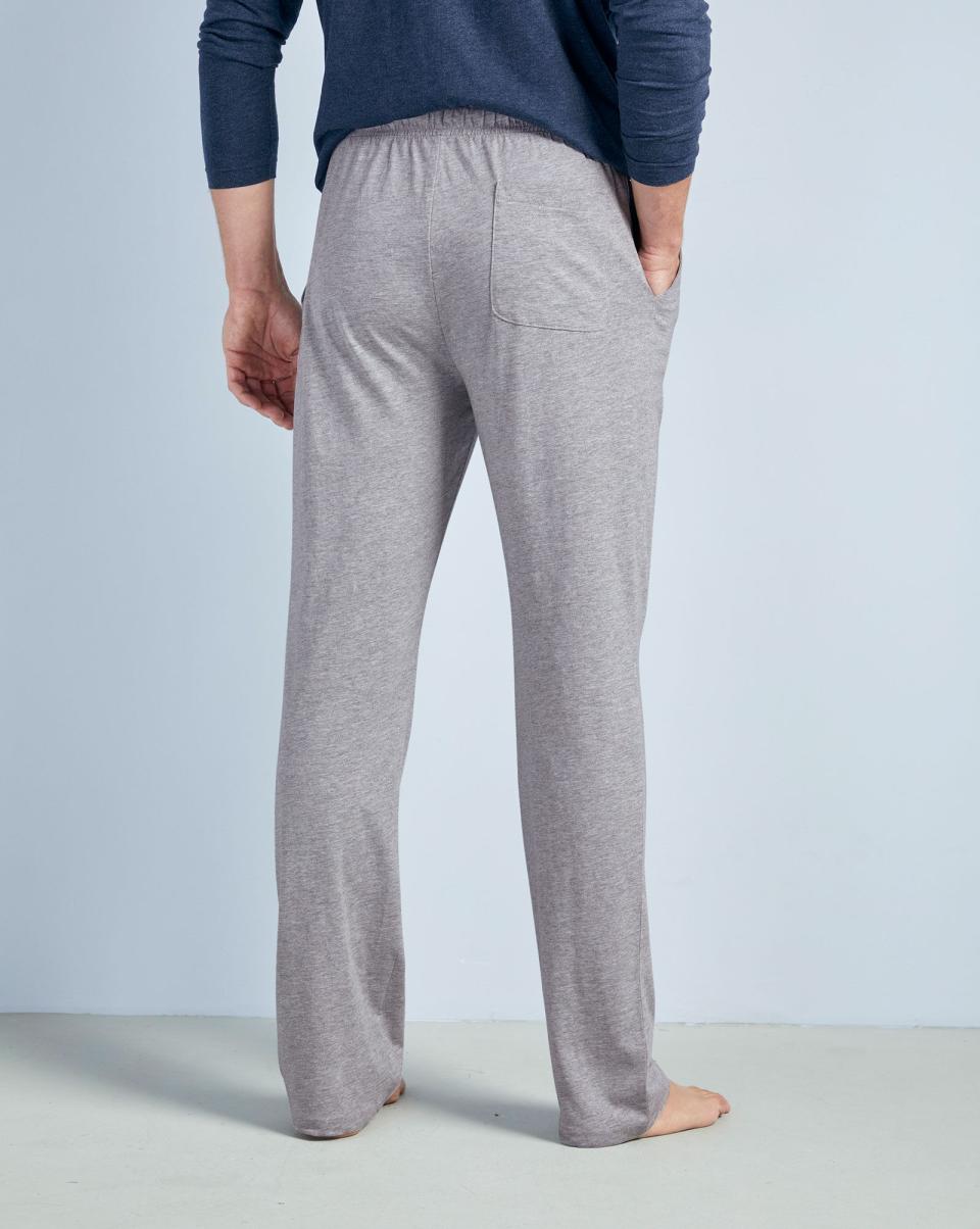 Men Clearance Loungewear Cotton Traders Grey Marl 2 Pack Jersey Loungewear Trousers - 2