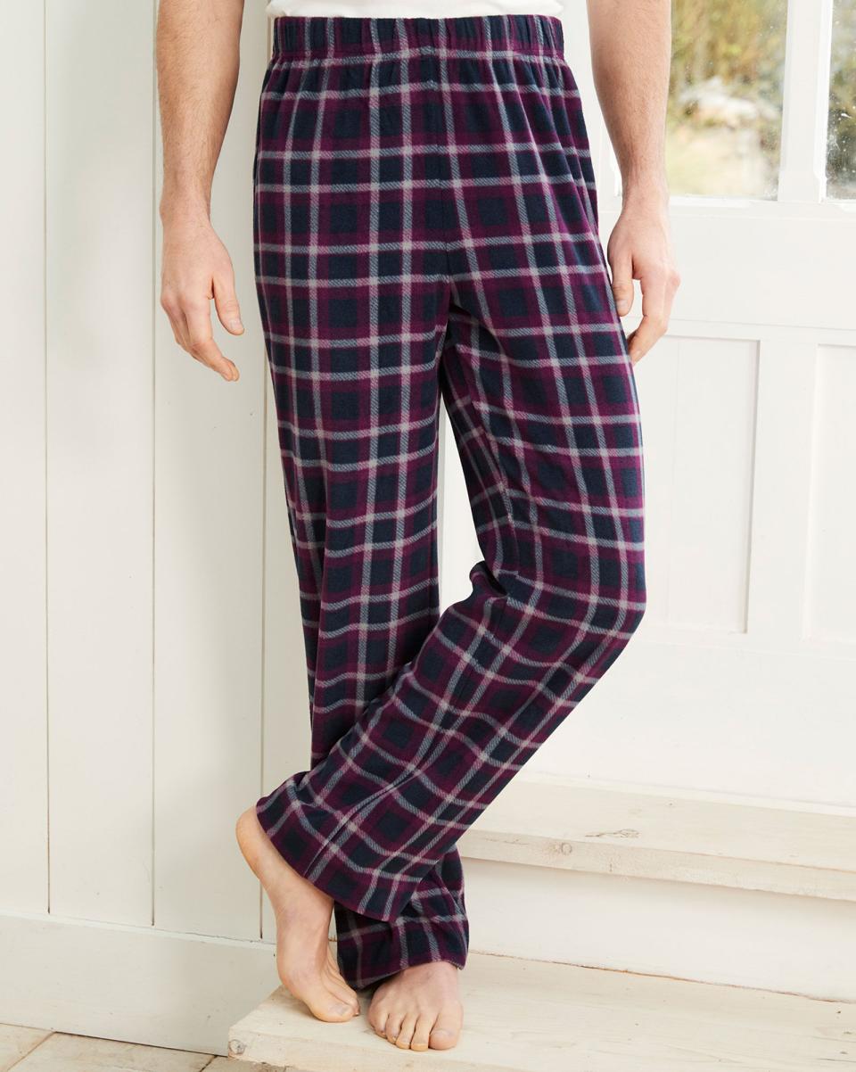Quality Men Cotton Traders Fleece Pyjama Bottoms Loungewear - 2