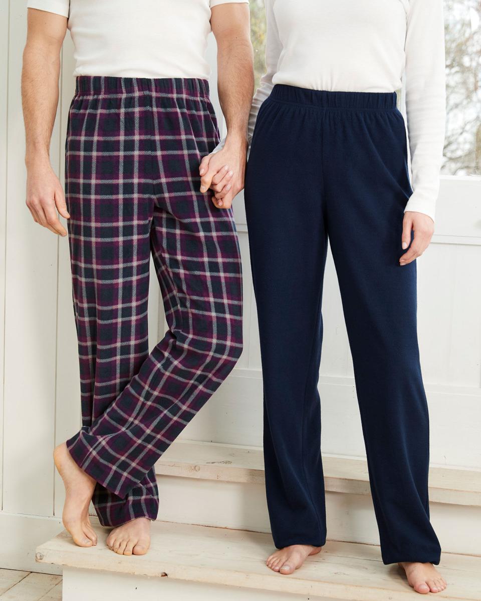 Quality Men Cotton Traders Fleece Pyjama Bottoms Loungewear - 3