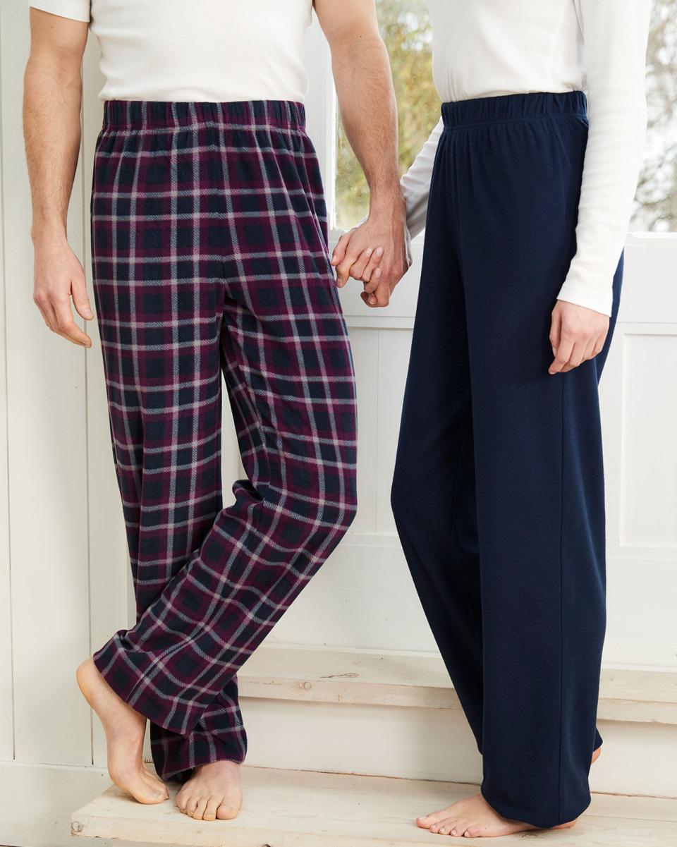 Quality Men Cotton Traders Fleece Pyjama Bottoms Loungewear - 4