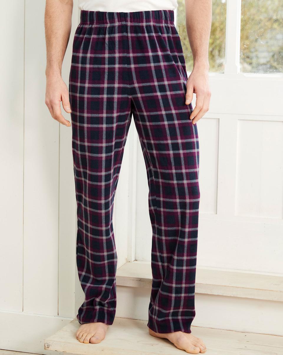 Quality Men Cotton Traders Fleece Pyjama Bottoms Loungewear
