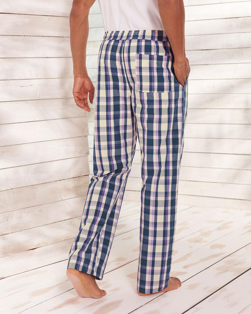 Woven Loungewear Trousers Latest Orchid Cotton Traders Men Nightwear - 1