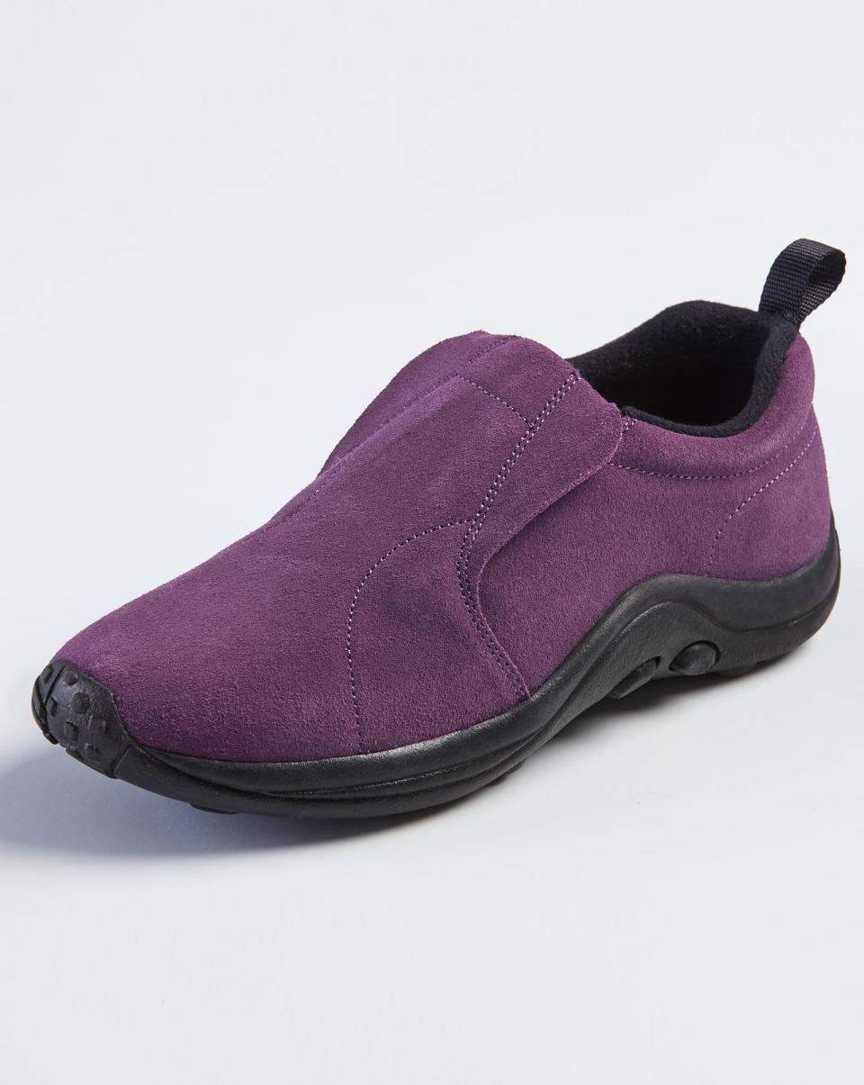 Efficient Women Women’s Comfort Fit Suede Slip-Ons Cotton Traders Shoes - 4
