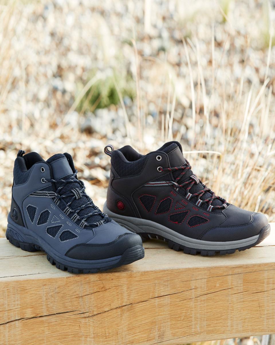 Walking Shoes Air-Tech Mesh Cut Out Walking Boots Discount Cotton Traders Women Black - 2