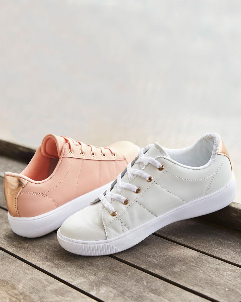 Pioneering Trainers Women Cotton Traders Lace-Up Trainers