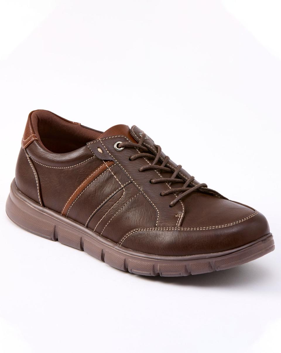 Men Lightweight Lace-Up Shoes Manifest Cotton Traders Shoes Brown - 1