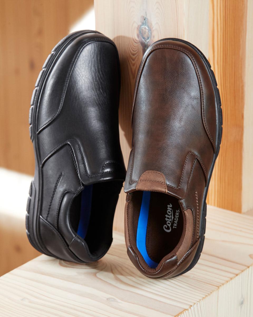 Classic Slip-On Shoes Cotton Traders Offer Black Men Shoes - 3