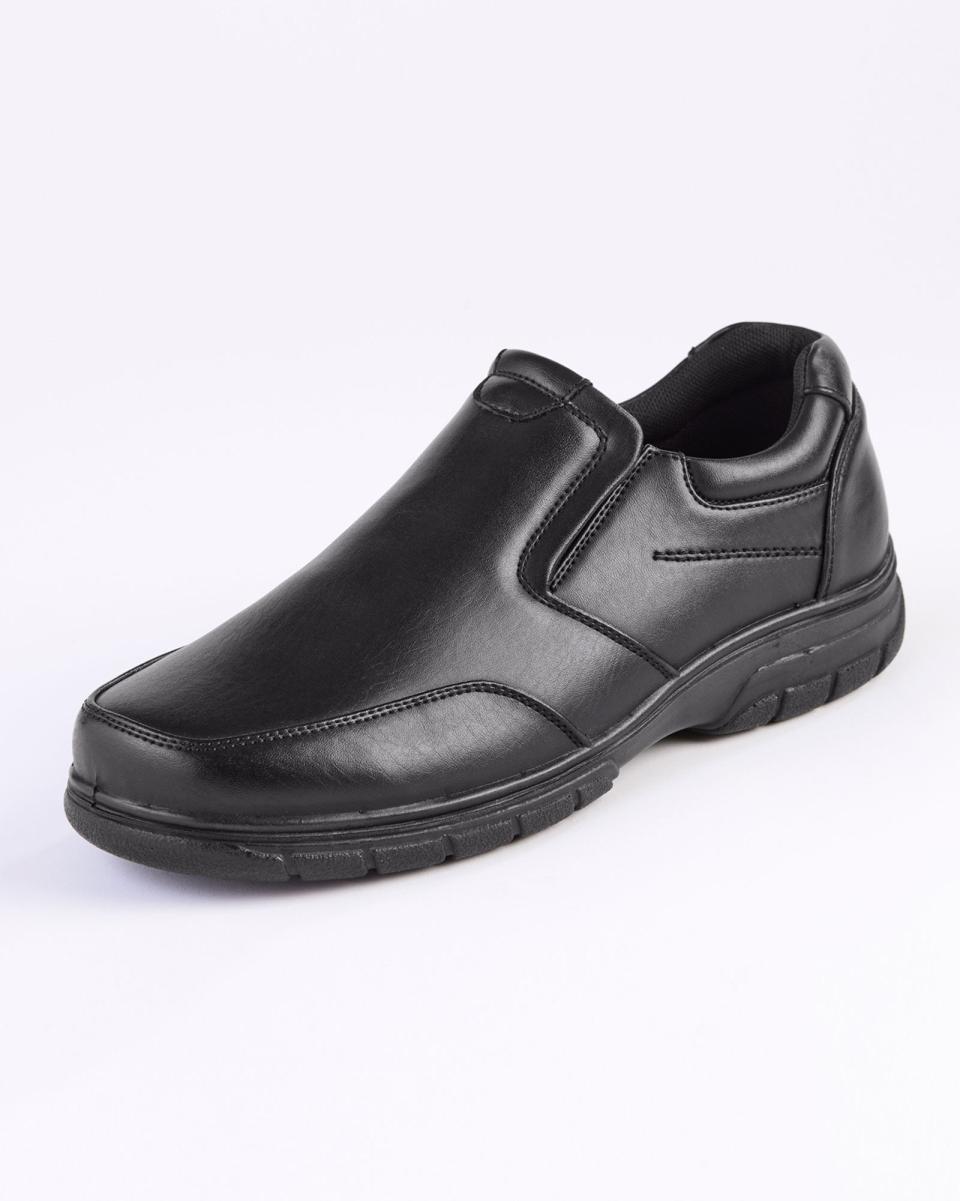 Classic Slip-On Shoes Cotton Traders Offer Black Men Shoes