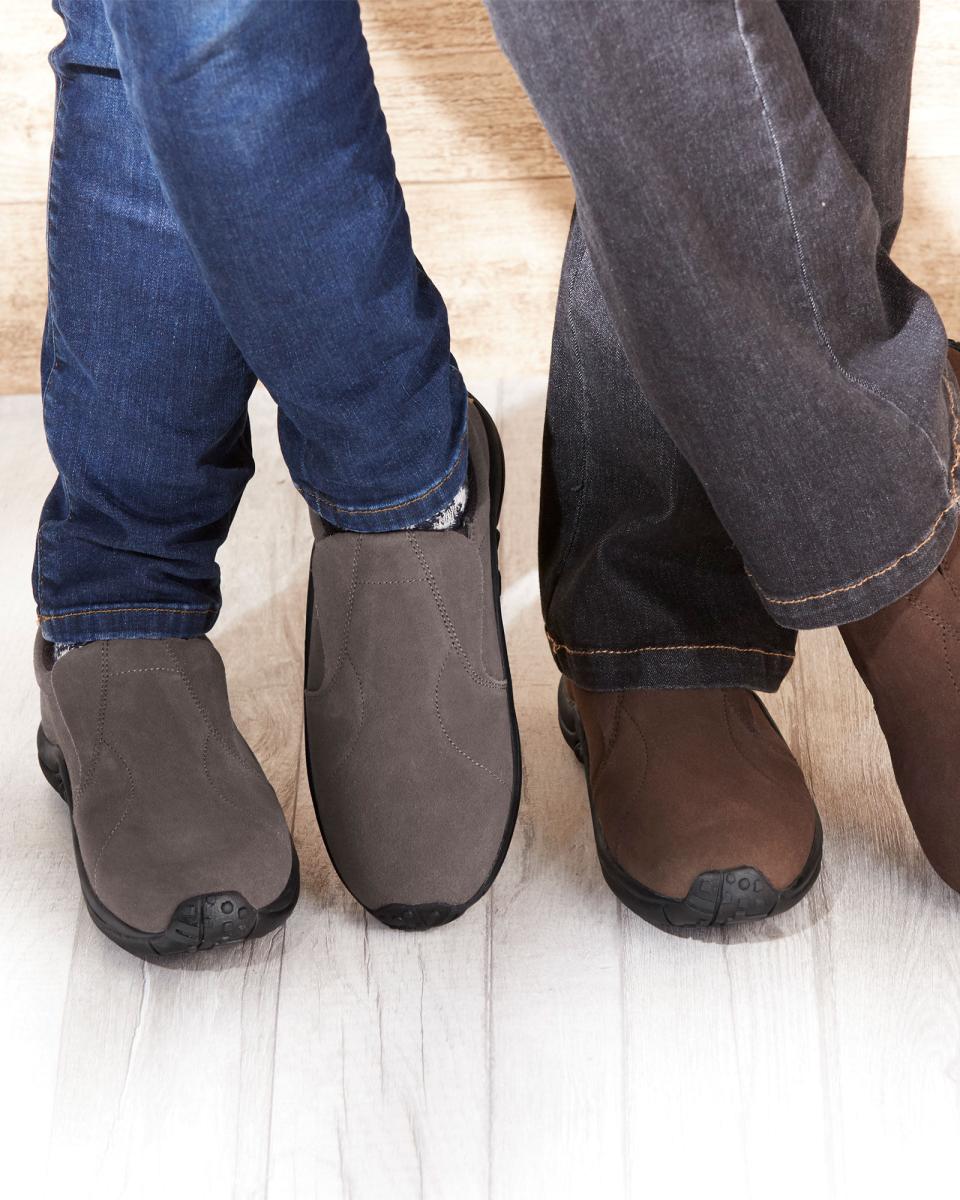 Shoes Hazelnut Men's Comfort Fit Suede Slip Ons Cotton Traders Men Comfortable - 2