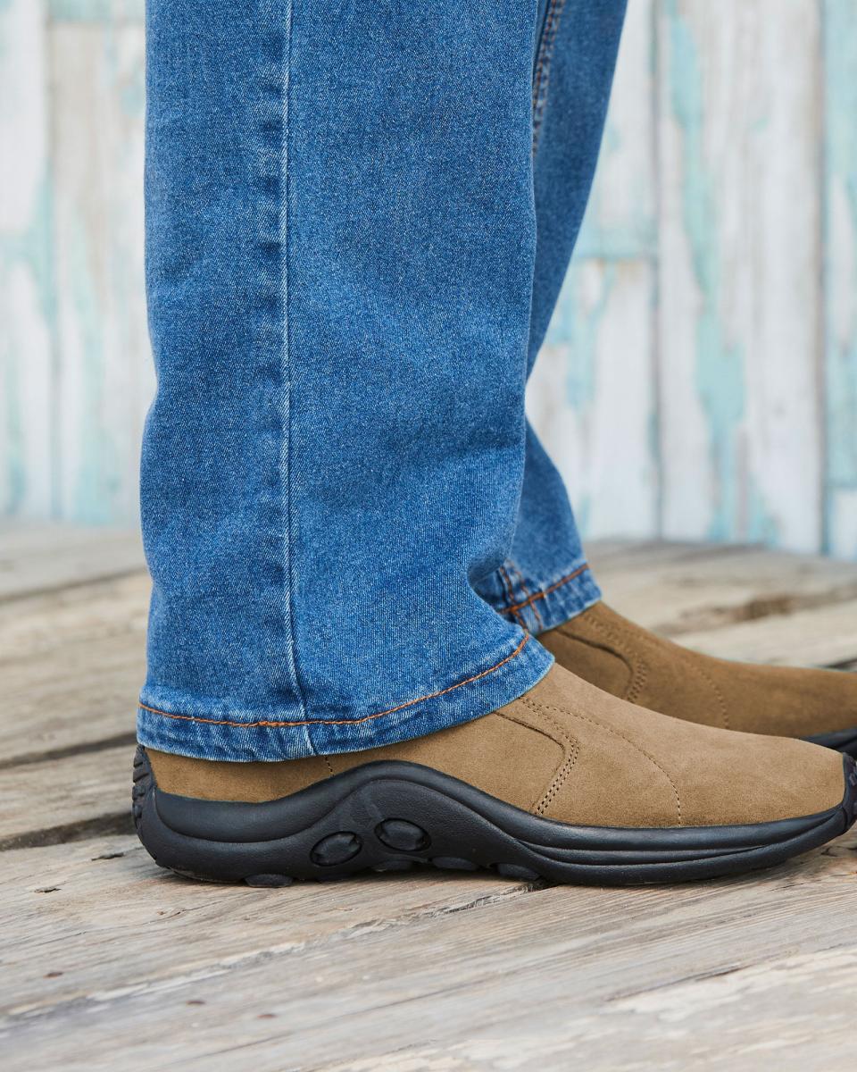 Shoes Hazelnut Men's Comfort Fit Suede Slip Ons Cotton Traders Men Comfortable - 4
