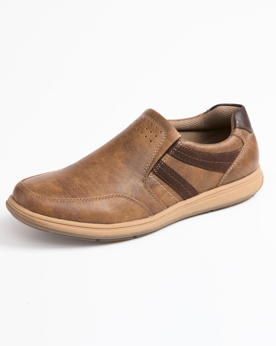 Walnut Casual Slip-On Shoes Eclectic Shoes Cotton Traders Men - 1