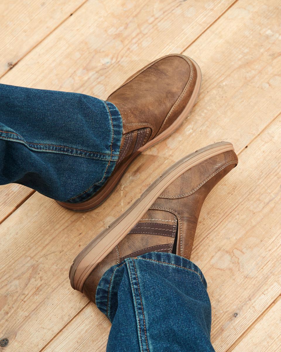 Walnut Casual Slip-On Shoes Eclectic Shoes Cotton Traders Men