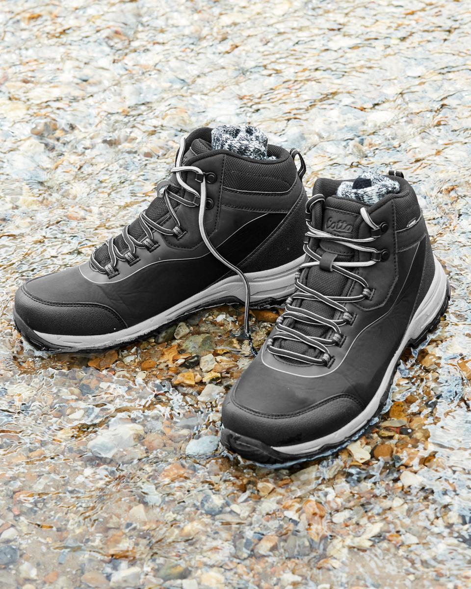 Black Men Extend Adventurer Waterproof Walking Boots Boots Cotton Traders - 1