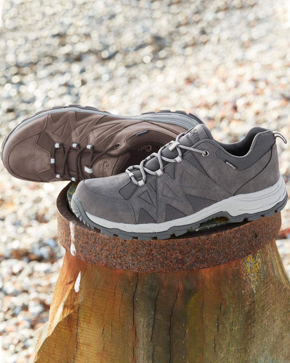 Walking Shoes Cotton Traders Secure Men Hydroguard® Panel Detail Walking Shoes Dark Mocha - 3