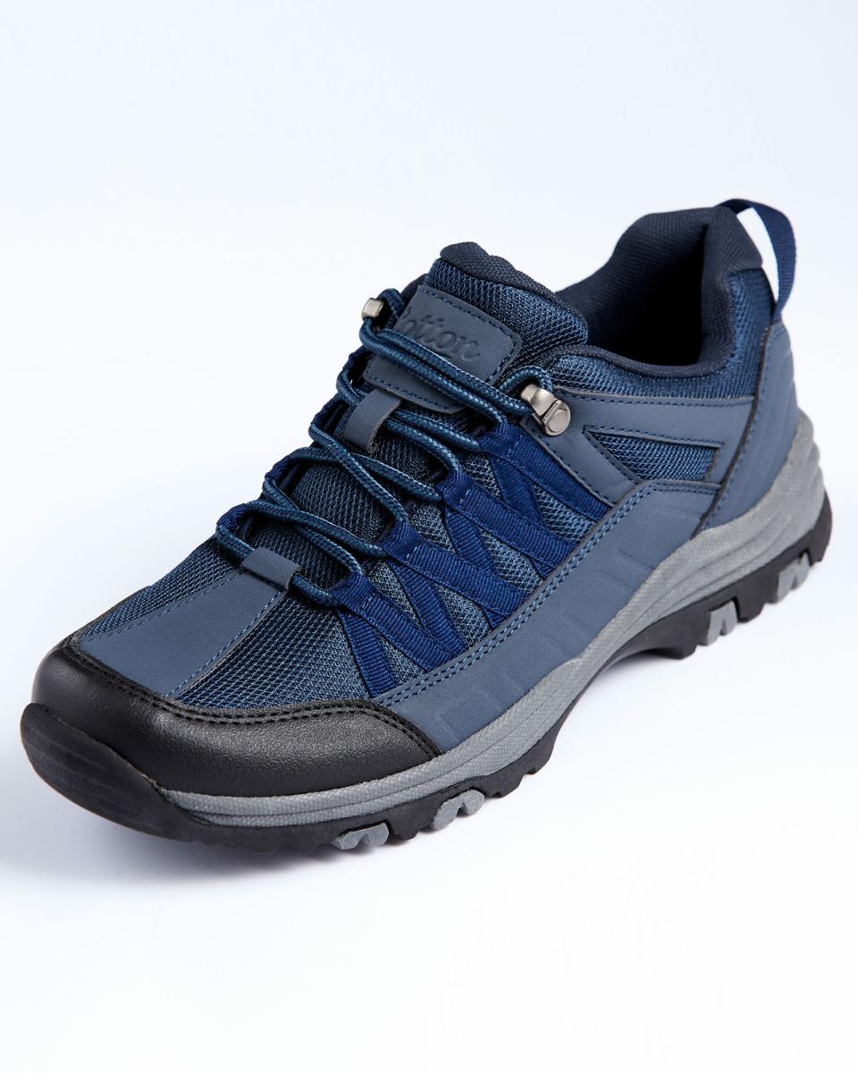 Explorer Lace-Up Walking Shoes Men Cotton Traders Navy Walking Shoes Exclusive - 1