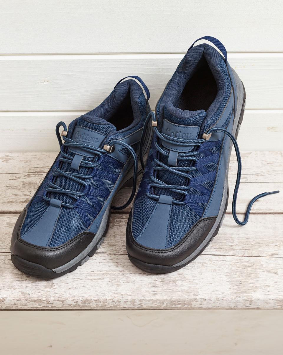 Explorer Lace-Up Walking Shoes Men Cotton Traders Navy Walking Shoes Exclusive