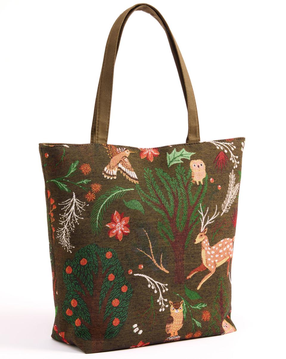 Top Animal Tapestry Bag Forest Green Women Bags & Purses Cotton Traders - 2
