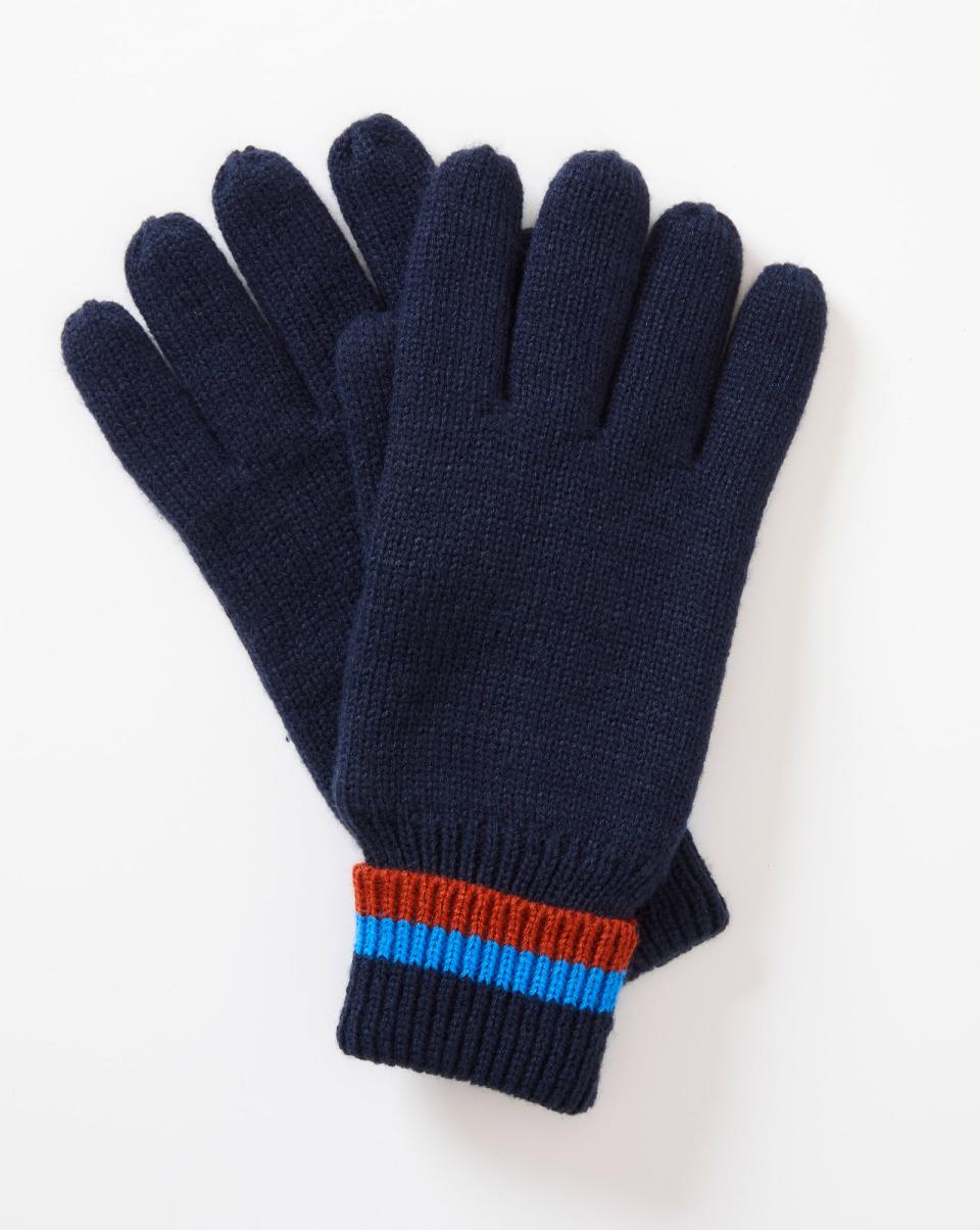 Fleece-Lined Gloves Hats, Scarves & Gloves Elevate Navy Cotton Traders Women - 3