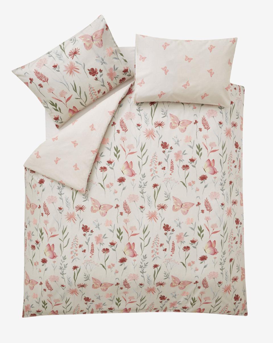 Cotton Traders Pink Home Butterfly Meadow Duvet Set Duvet Covers Elevate - 4