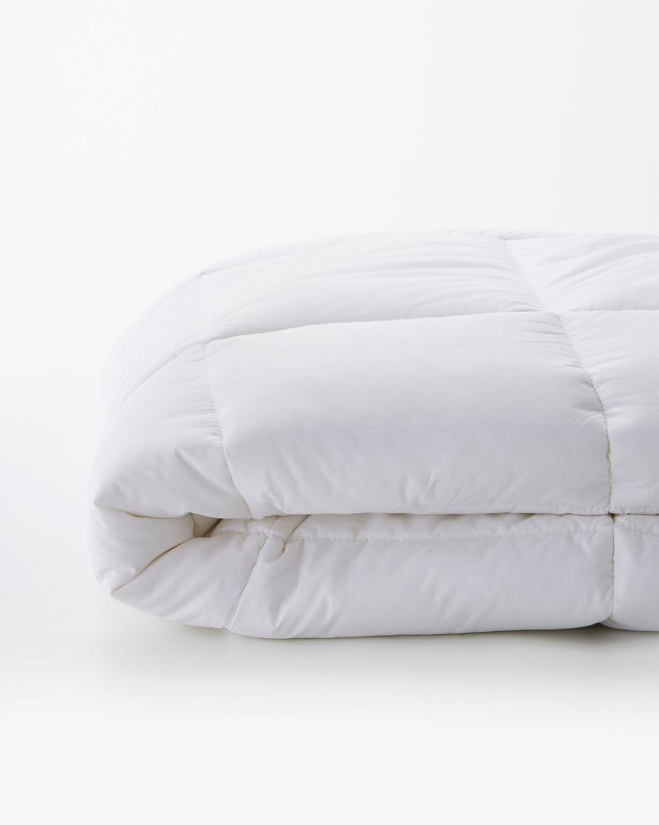 Feels-Like-Down Mattress Topper White Organic Duvets Pillows & Protectors Cotton Traders Home - 2