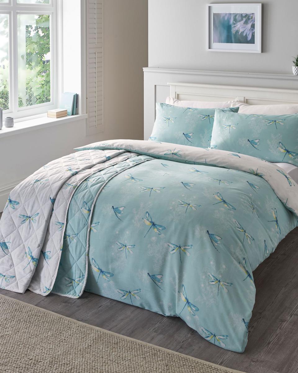 Home Green Cotton Traders Dragonfly Bedspread Bedspreads Original