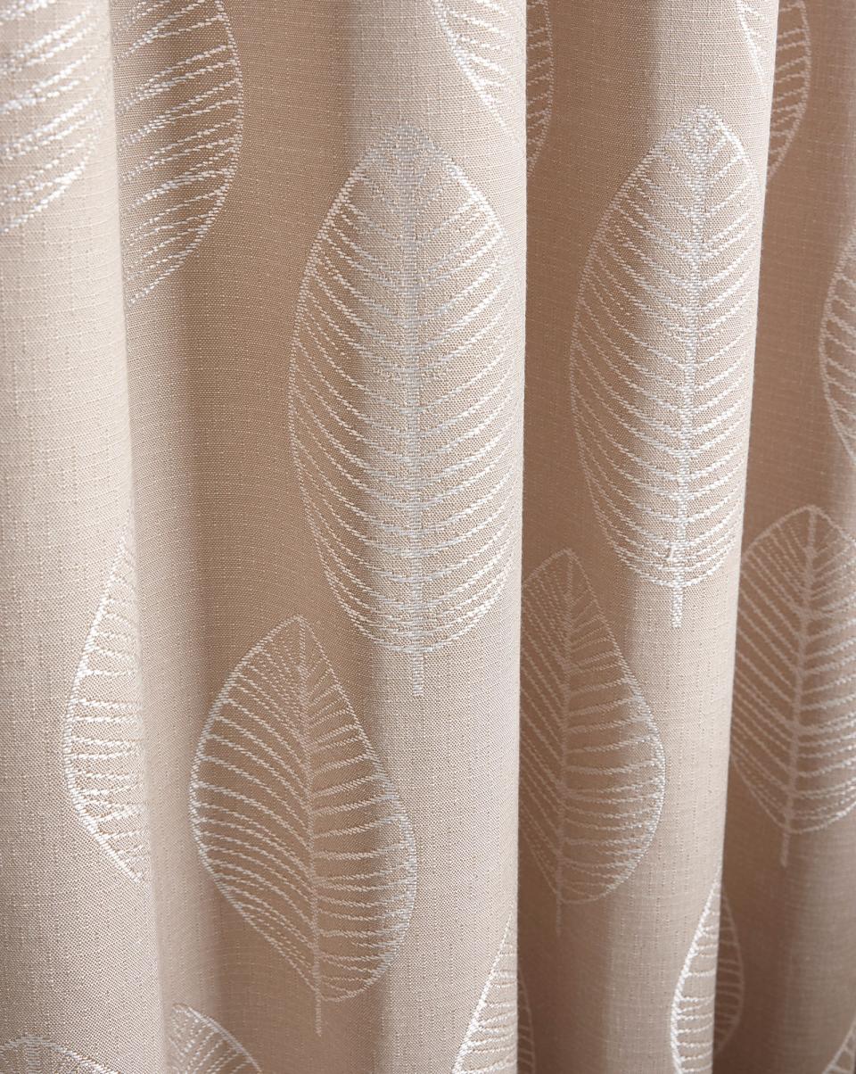 Curtains Outstanding Cotton Traders Ochre Leaf Jacquard Eyelet Curtains 90X72