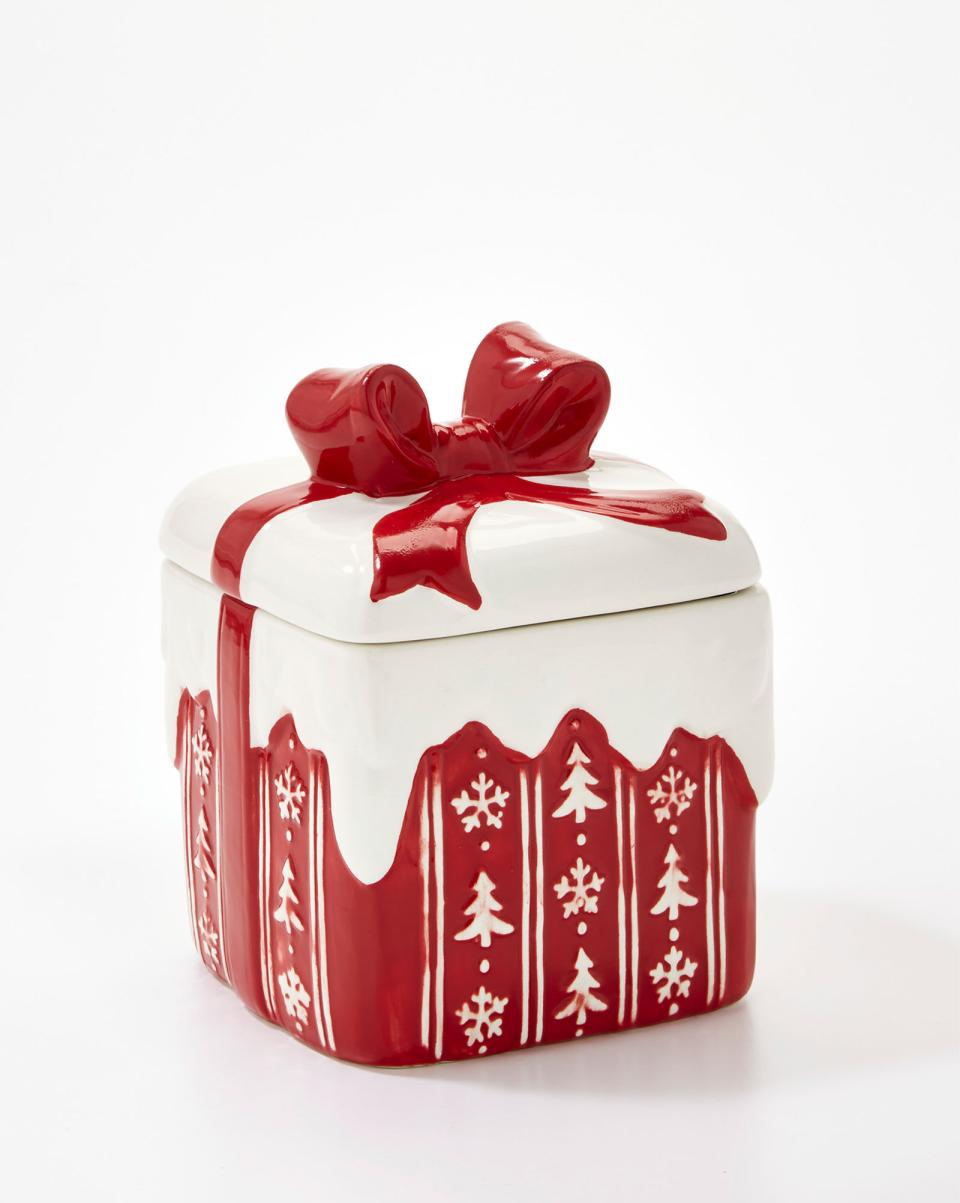 Accessories Home Red Christmas Treat Jar Cotton Traders Distinctive - 4