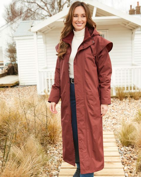 Coats & Jackets Windermere Waterproof Coat 50'' Coupon Navy Women Cotton Traders