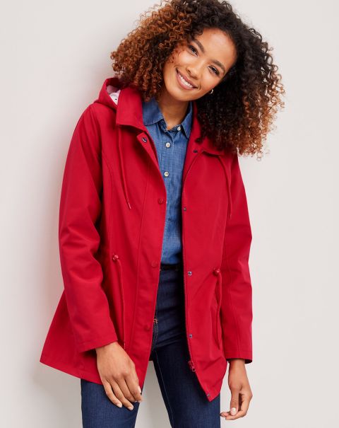 Ignite Strawberry Cotton Traders Coast-To-Coast Waterproof Hooded Jacket Coats & Jackets Women