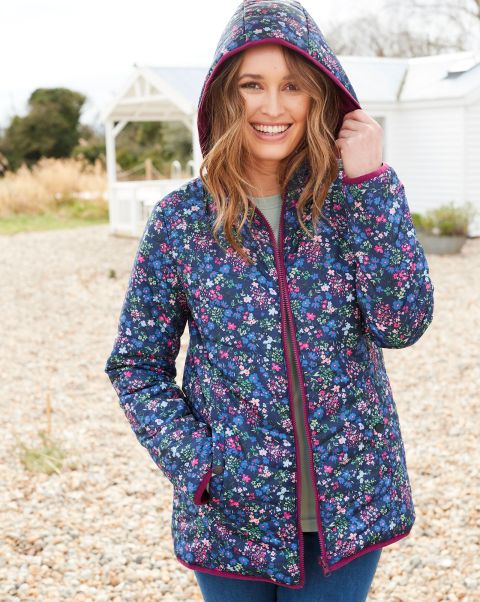 Switch-It-Up Reversible Padded Jacket Women Cotton Traders Bilberry Trusted Coats & Jackets